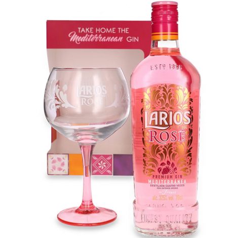 Larios Rose Gin cu Pahar